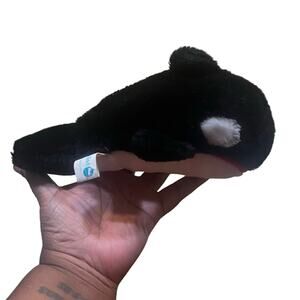 Vintage 1986 Sea World Shamu Orca Killer Whale Stuffed Animal Plush Toy 10”